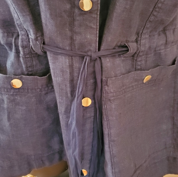 Blue Linen Jacket - Picture 4 of 8